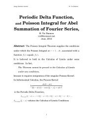 Periodic Delta Function and Poisson Integral for - Gauge-institute.org