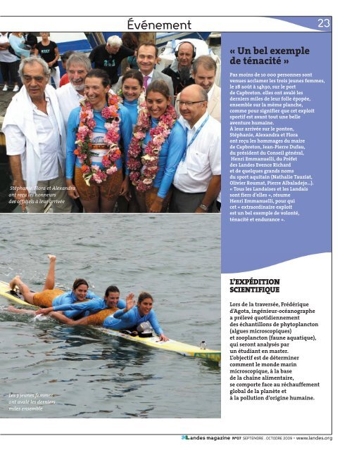 Landes Magazine N°7 - Conseil général des Landes