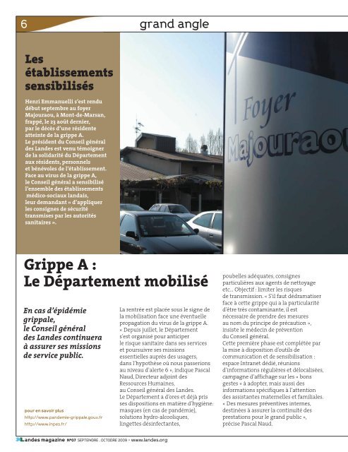 Landes Magazine N°7 - Conseil général des Landes