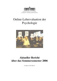 Online-Lehrevaluation der Psychologie - Psychologie - Westfälische ...
