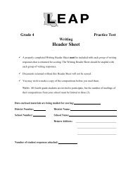 Grade 4 Practice Test - Louisiana Department of Education