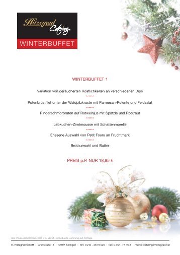 WINTERBUFFET - Hitzegrad