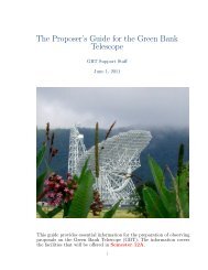 GBT Proposal Guide - Green Bank - National Radio Astronomy ...