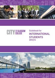 International Student Guide File - City of Glasgow College