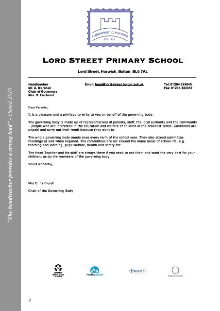 Lord Street Primary School - Eteach