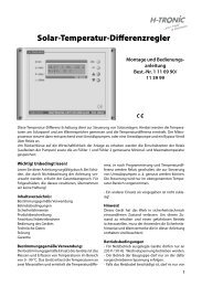 Solar-Temperatur-Differenzregler - ELV