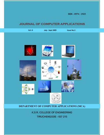 JOURNAL OF COMPUTER APPLICATIONS