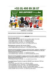 proces-verbal seance comite provincial du hainaut 31/03 ... - Belsport