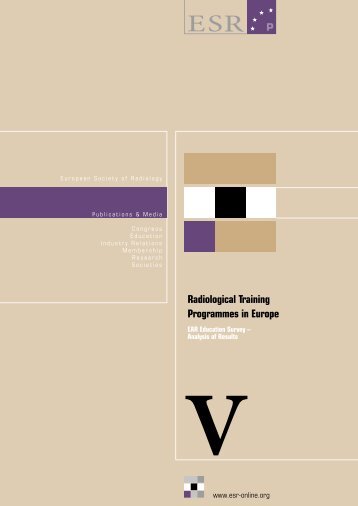 P Radiological Training Programmes in Europe - myESR.org