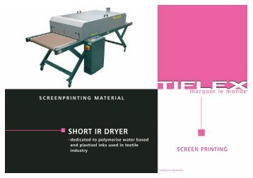 short IR drying tunnel - Tiflex