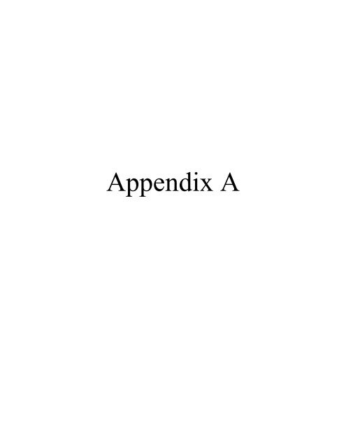 Appendix A to Amended Proposed Order