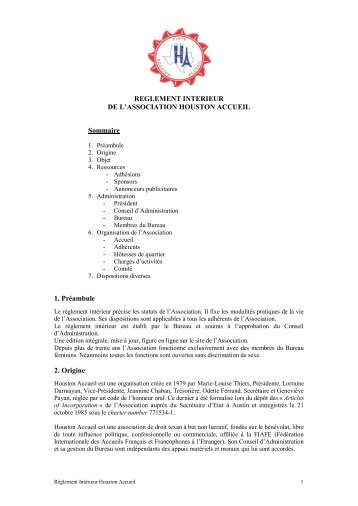 document au format PDF - Houston Accueil