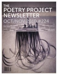 Download PDF - The Poetry Project