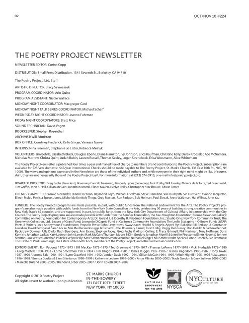 Download PDF - The Poetry Project