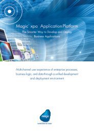 Magic xpa Application Platform Brochure - Magic Software