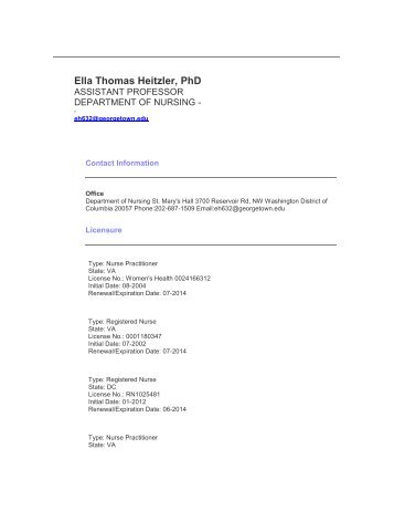Ella Thomas Heitzler, PhD - Georgetown University