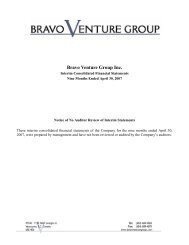 Bravo Venture Group Inc. - Small Cap News