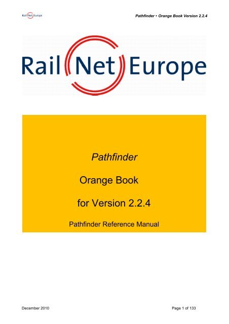 Pathfinder Orange Book for Version 2.2.4 - RNE