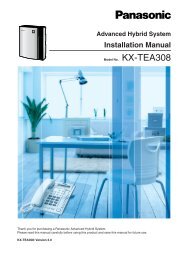 Installation Manual - Panasonic