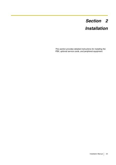 Installation Manual - Panasonic