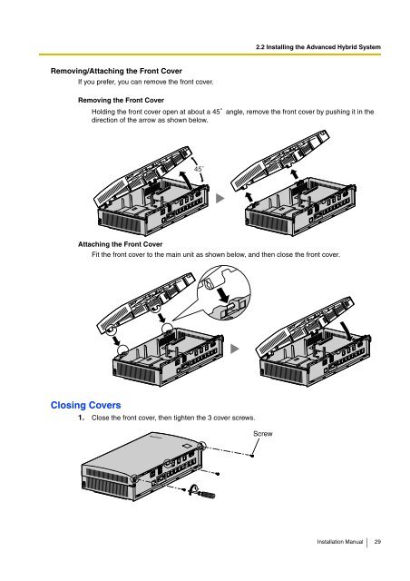 Installation Manual - Panasonic