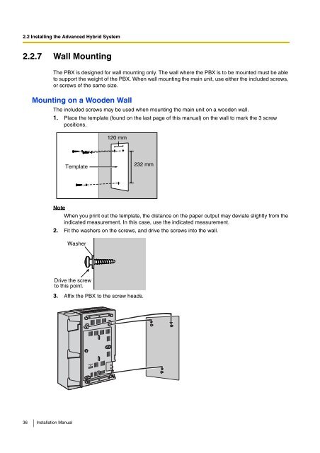 Installation Manual - Panasonic