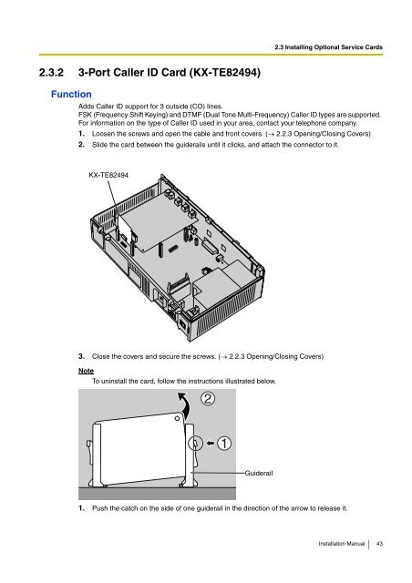 Installation Manual - Panasonic