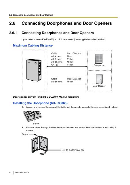 Installation Manual - Panasonic