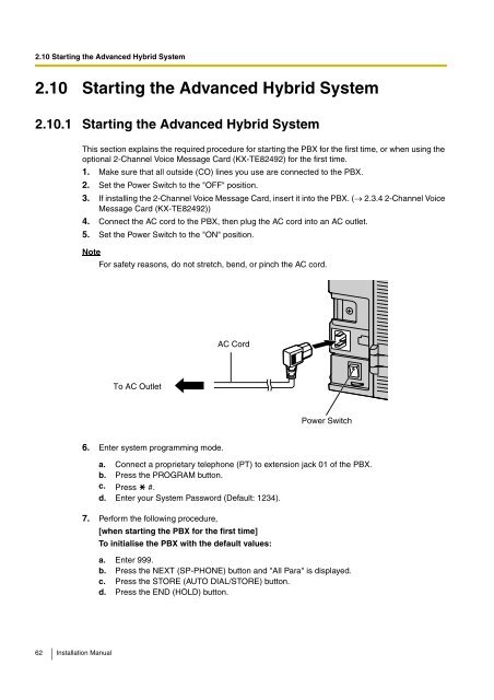 Installation Manual - Panasonic