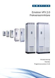 Emotron VFX 2.0 Frekvensomriktare