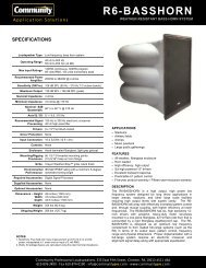 R6-Basshorn - Community Professional Loudspeakers