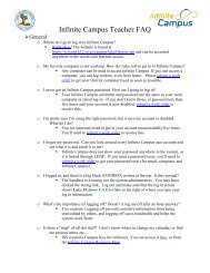 Infinite Campus Cheat Sheet