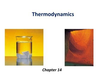 Chapter 20 - Thermodynamics
