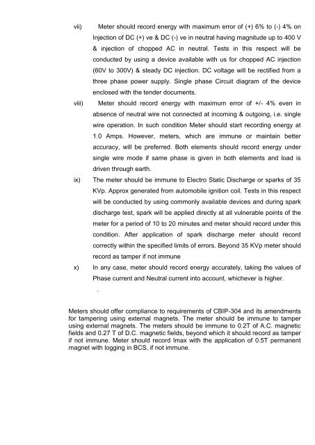 Technical Specification for A.C. Single Phase, 2 Wire ... - WBSEDCL