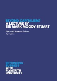 Download a .pdf of Sir Mark Moody Stuart's full Beyond ... - Plymouth