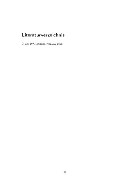 Das LYX-Tutorium - Gymnasium Wentorf