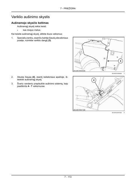 OPERATORIAUS VADOVAS - New Holland PLM Portal