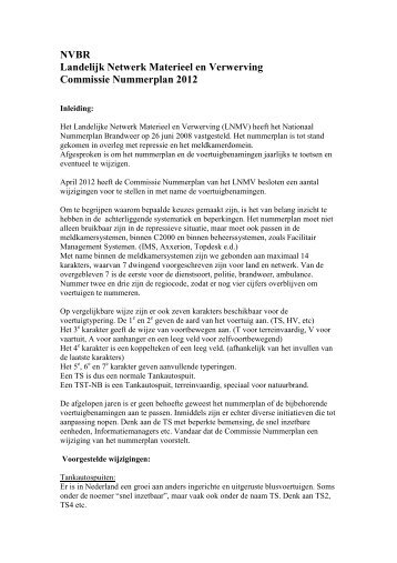 Commisie nummerplan 2012.pdf - Brandweer Nederland