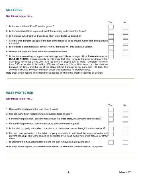 Construction Site Inspection Checklist - Stark Soil and Water ...