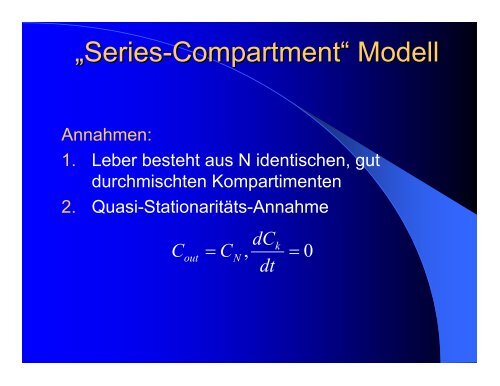 Leber und einige Modelle