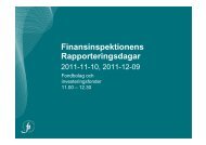 Rapporteringsenheten - Finansinspektionen