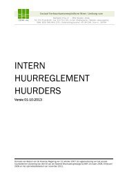 Het intern huurreglement: gedeelte huurders - Viva