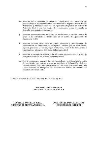 Aprobación Plan Nacional de Protección Civil - DISASTER info ...