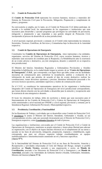 Aprobación Plan Nacional de Protección Civil - DISASTER info ...