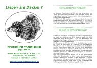 Lieben Sie Dackel - Teckelklub Wiesbaden/ Mainz