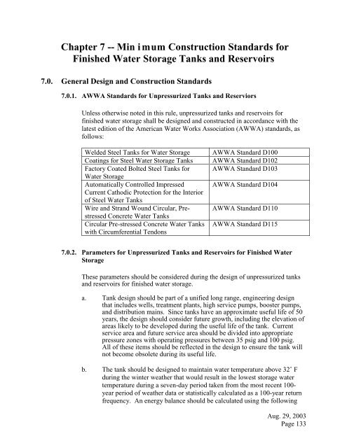 Design Guide for Community Water Systems - The Water, Sanitation ...