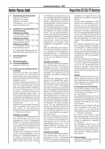 Maprotilin 04-16-18-SPC_09-2007.pmd - Holsten Pharma GmbH