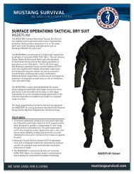 SURFACE OPERATIONS TACTICAL DRY SUIT - Mustang Survival