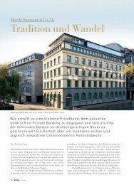 Tradition und Wandel - Maerki Baumann & Co. AG