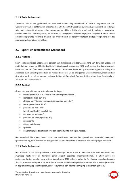 Toekomstvisie Schiedamse zwembaden - Gemeente Schiedam